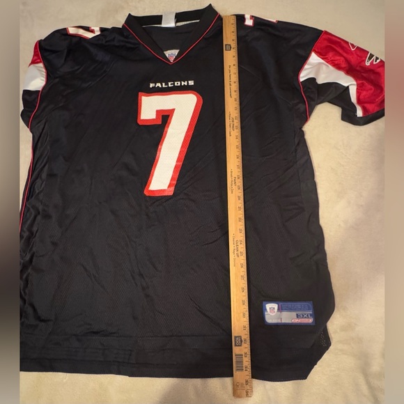 Michael Vick Jersey Atlanta Falcons Reebok Black Mens 3XL Vintage Black Red - Picture 7 of 8